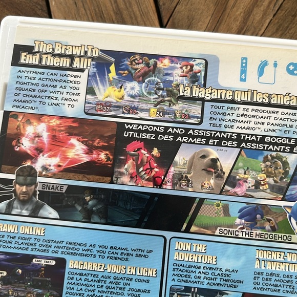 Nintendo Wii Super Smash Bros Brawl - Picture 3 of 5